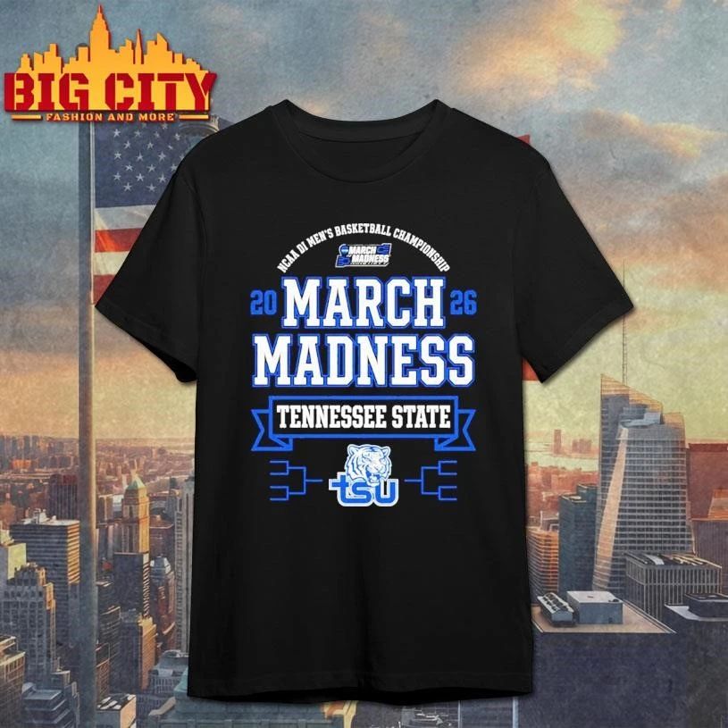 Tennessee State Tigers March Madness NCAA Men's - Adult & Kids T-Shirts, Sweatshirts & Hoodies apparel design preview 1