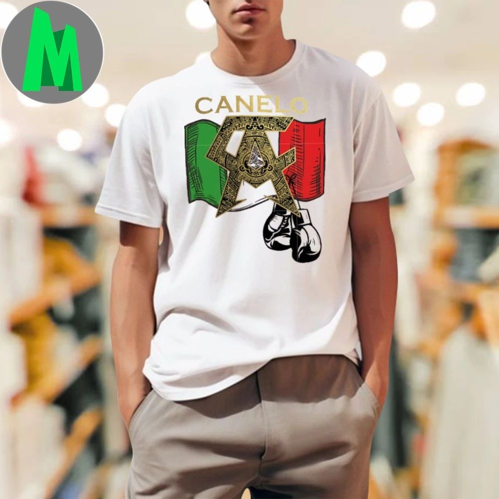 Canelo mexico flag logo design boxing glove - Adult & Kids T-Shirts, Sweatshirts & Hoodies apparel design preview 1