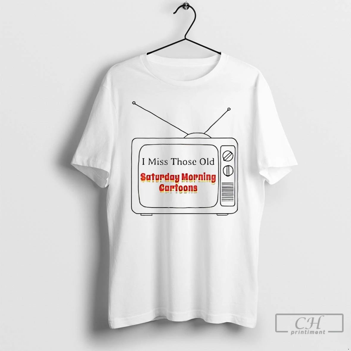 Classic I Miss Those Old Saturday Morning Cartoons - Adult & Kids T-Shirts, Sweatshirts & Hoodies apparel design preview 1