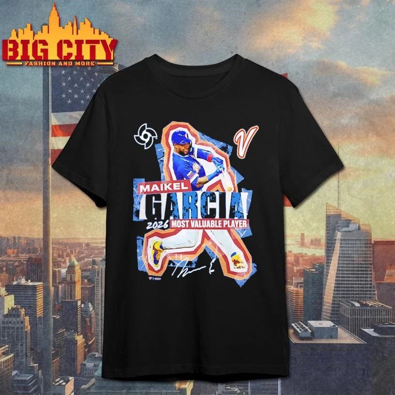 Maikel Garcia Venezuela Baseball 2026 World Classic - Adult & Kids T-Shirts, Sweatshirts & Hoodies apparel design preview 1