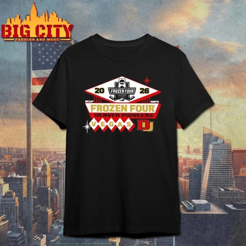 Denver Pioneers Men's Hockey 2026 NCAA Frozen Four - Adult & Kids T-Shirts, Sweatshirts & Hoodies apparel design preview 1