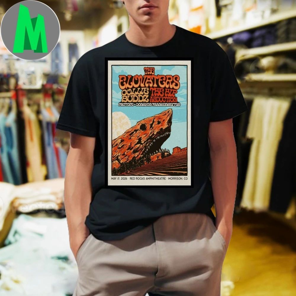 The Elovaters May 17 2026 Red Rocks Amphitheatre - Adult & Kids T-Shirts, Sweatshirts & Hoodies apparel design preview 1