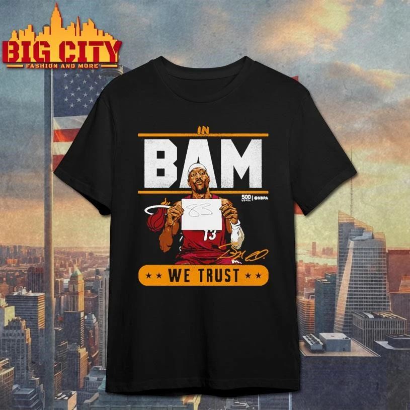 Bam Adebayo Miami Heat We Trust 83 Points Signature - Adult & Kids T-Shirts, Sweatshirts & Hoodies apparel design preview 1