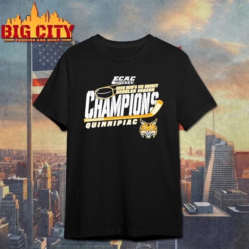 Quinnipiac Men's Ice Hockey 2026 ECAC Regular Season - Adult & Kids T-Shirts, Sweatshirts & Hoodies apparel design preview 1