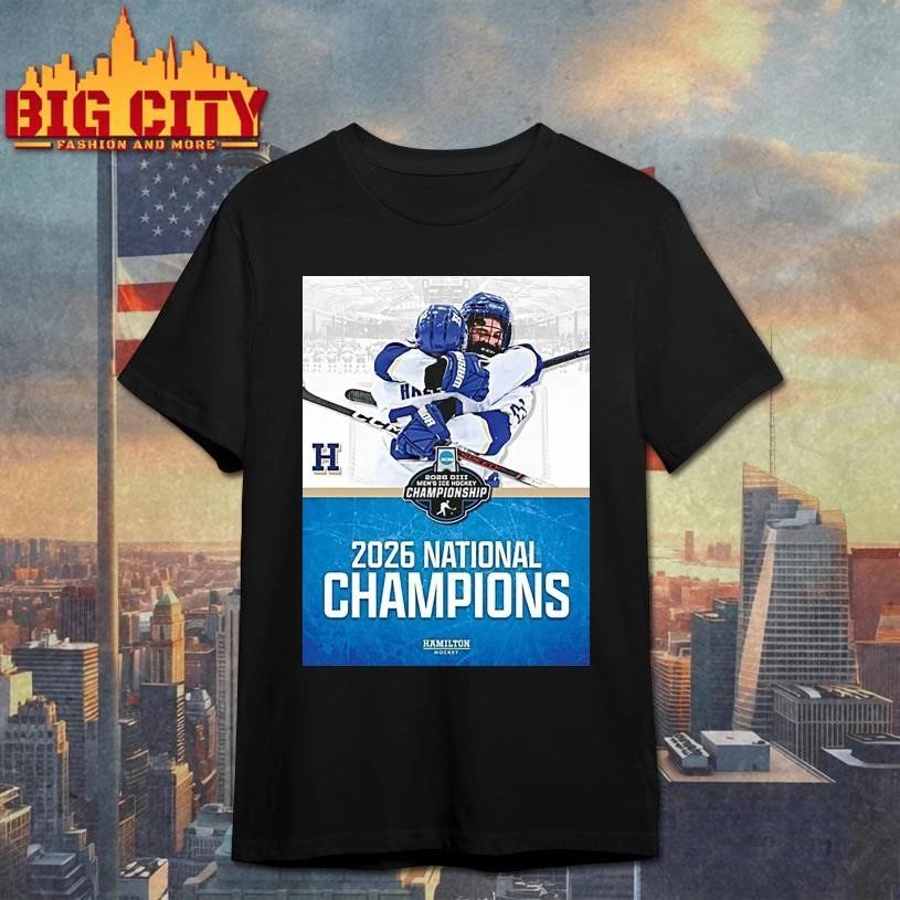 Hamilton College 2026 National Ncaa Division Iii Mens - Adult & Kids T-Shirts, Sweatshirts & Hoodies apparel design preview 1