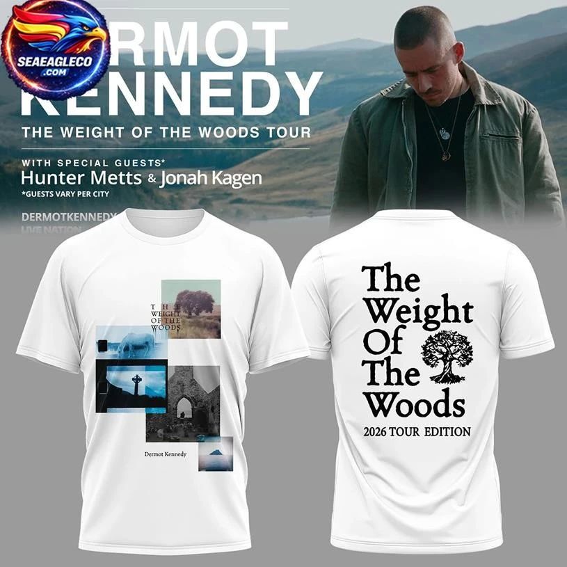 Dermot Kennedy The Weight of Woods Tour 2026 For Fan - Adult & Kids T-Shirts, Sweatshirts & Hoodies apparel design preview 1