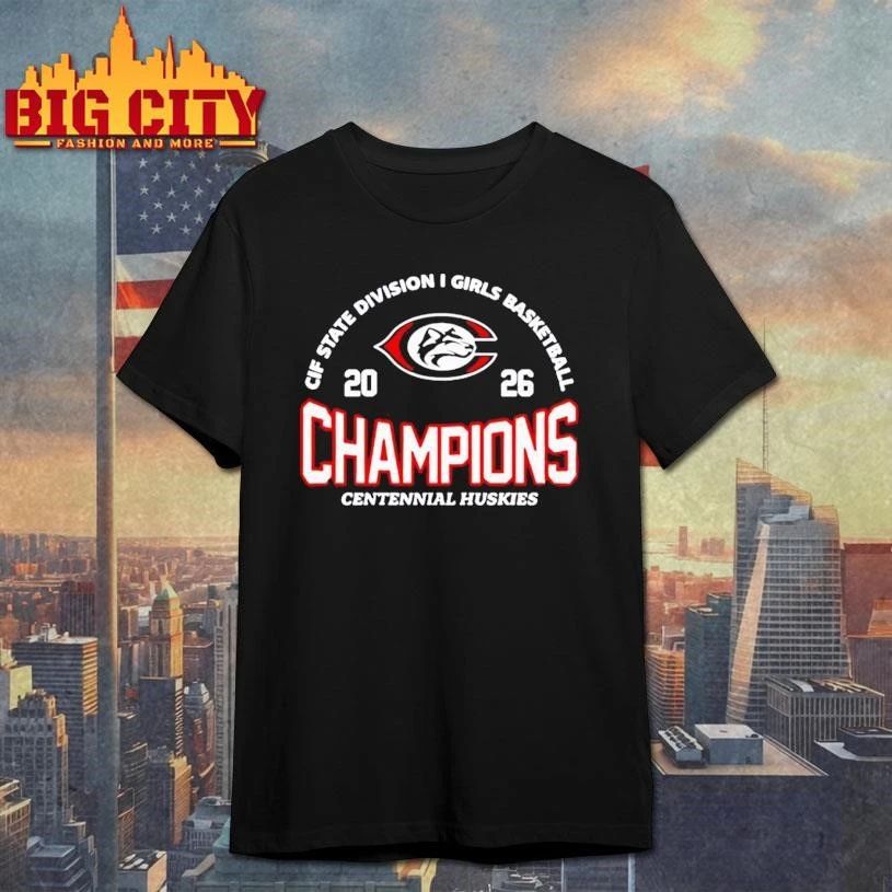 Centennial Huskies 2026 CIF State Division I Girls - Adult & Kids T-Shirts, Sweatshirts & Hoodies apparel design preview 1