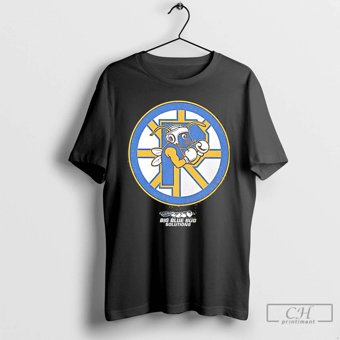 Classic Big Blue Bug Solutions Logo - Adult & Kids T-Shirts, Sweatshirts & Hoodies apparel design preview 1