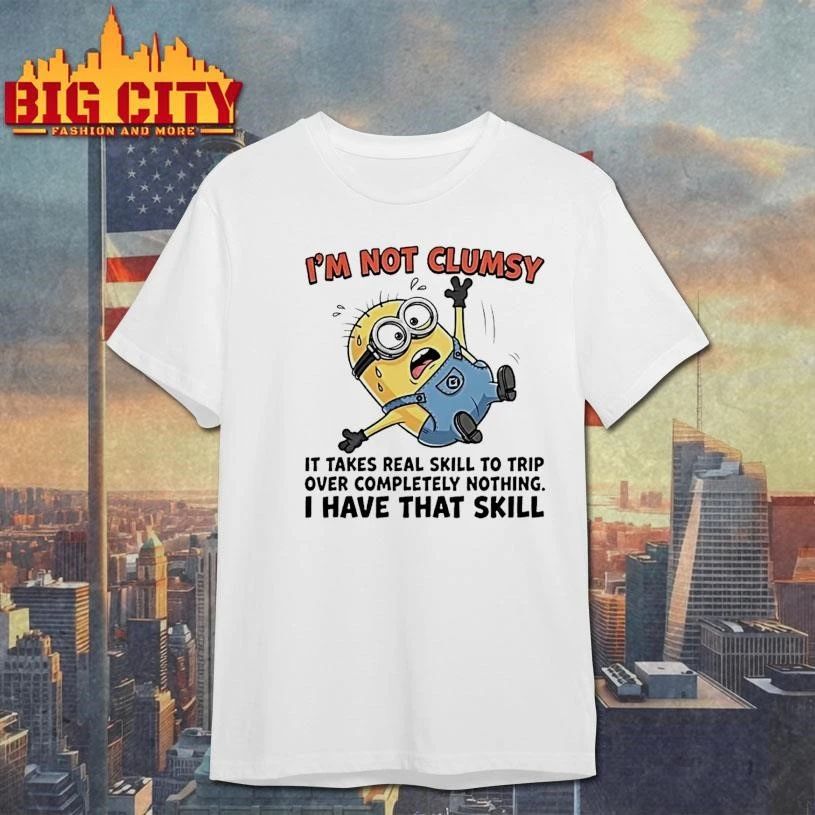Minion Im Not Clumsy It Takes Real Skill To Trip Over - Adult & Kids T-Shirts, Sweatshirts & Hoodies apparel design preview 1