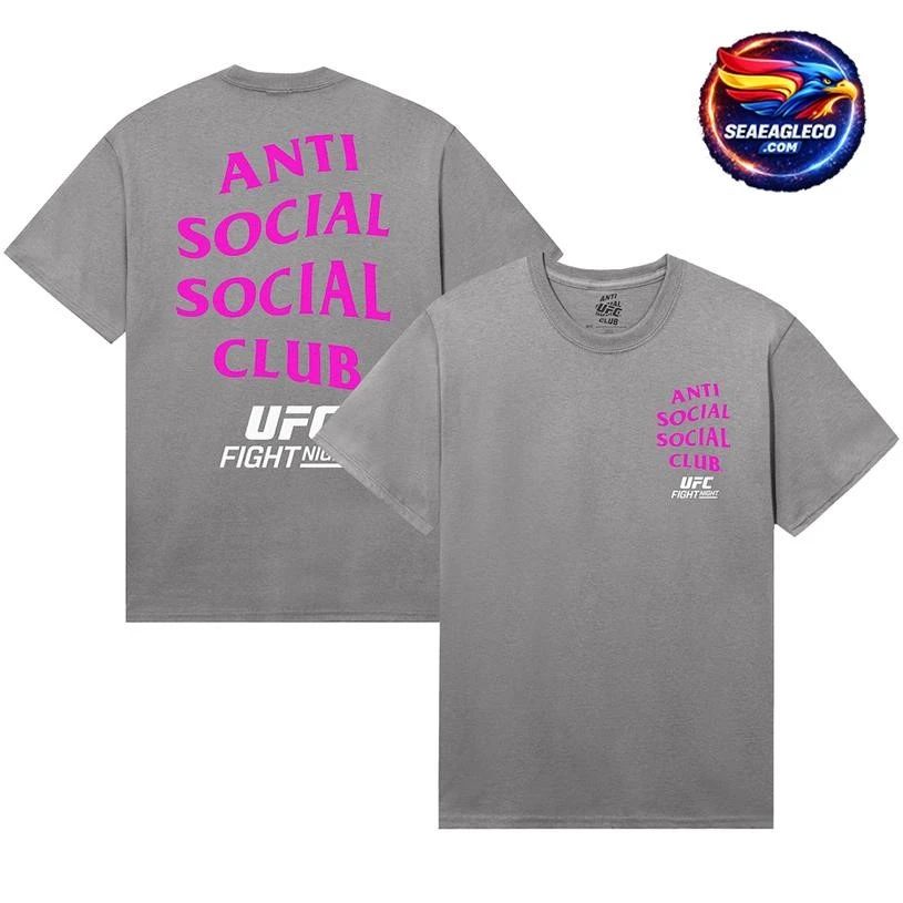 Anti Social Club x UFC Unisex UK Lock Out Two Sided - Adult & Kids T-Shirts, Sweatshirts & Hoodies apparel design preview 1