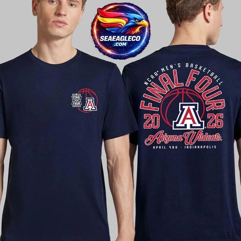 Arizona Wildcats Men's Basketball 2026 NCAA - Adult & Kids T-Shirts, Sweatshirts & Hoodies apparel design preview 1