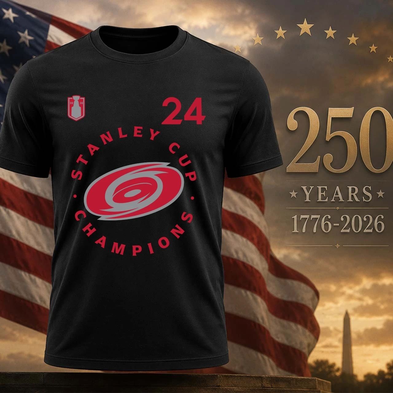 Carolina Hurricanes Seth Jarvis 2026 Stanley Cup - Adult & Kids T-Shirts, Sweatshirts & Hoodies apparel design preview 1