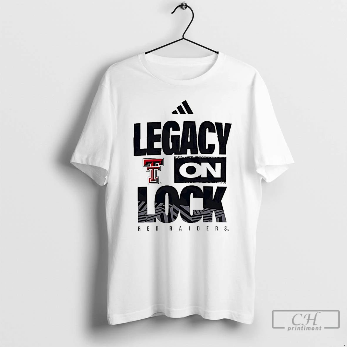 Classic Texas Tech Red Raiders Legacy On Lock Logo - Adult & Kids T-Shirts, Sweatshirts & Hoodies apparel design preview 1
