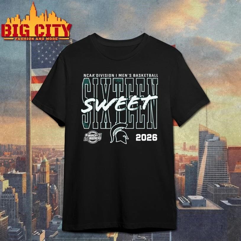 Michigan State Spartans 2026 NCAA Men's Basketball - Adult & Kids T-Shirts, Sweatshirts & Hoodies apparel design preview 1