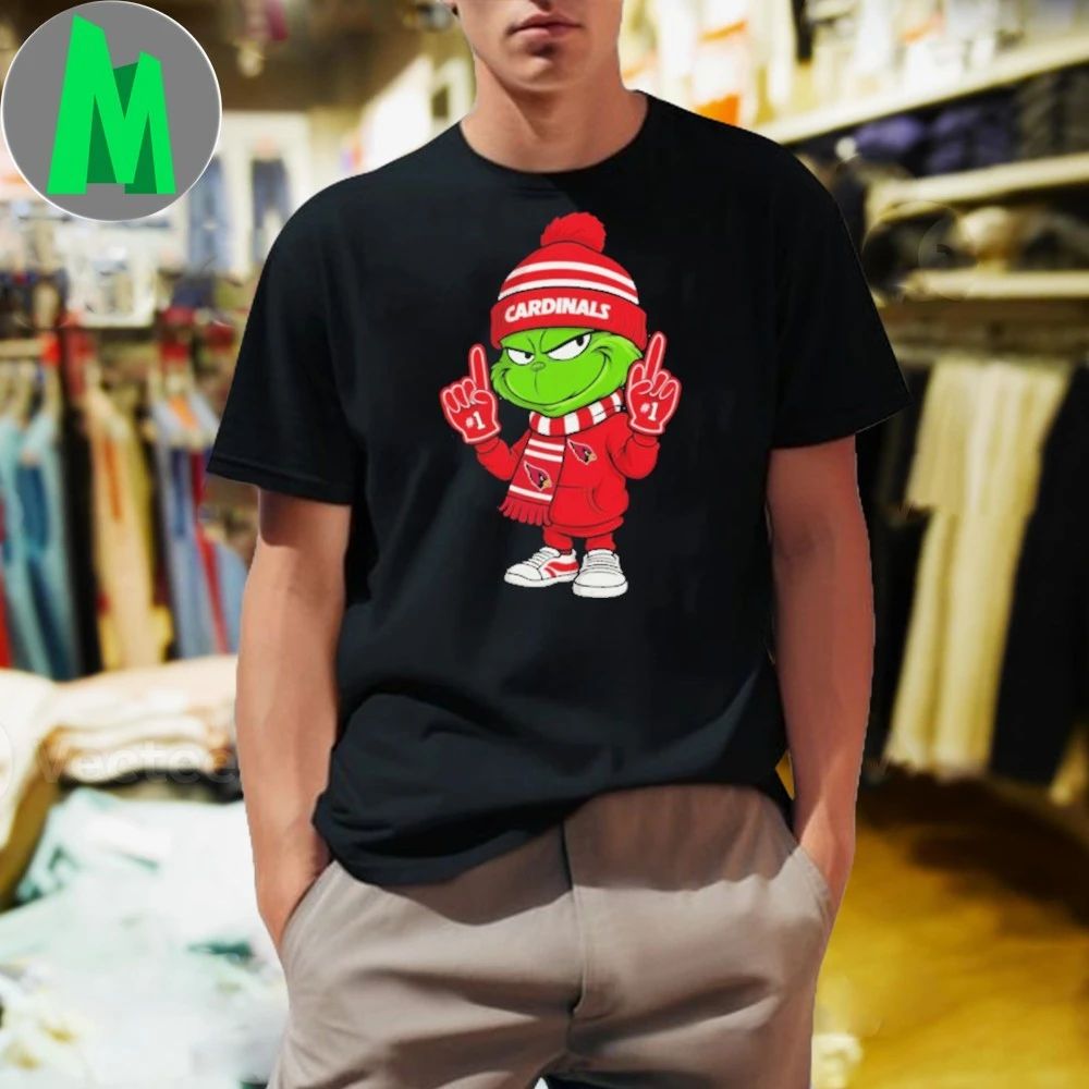 Grinch Arizona Cardinals Logo - Adult & Kids T-Shirts, Sweatshirts & Hoodies apparel design preview 1