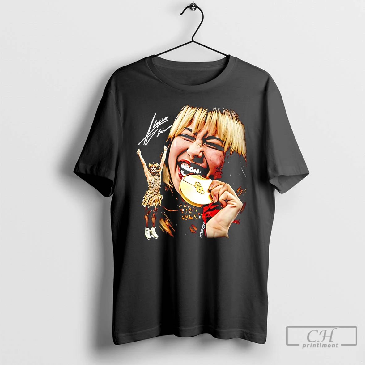 Classic Alysa Liu Gold Olympic Champions Signature - Adult & Kids T-Shirts, Sweatshirts & Hoodies apparel design preview 1