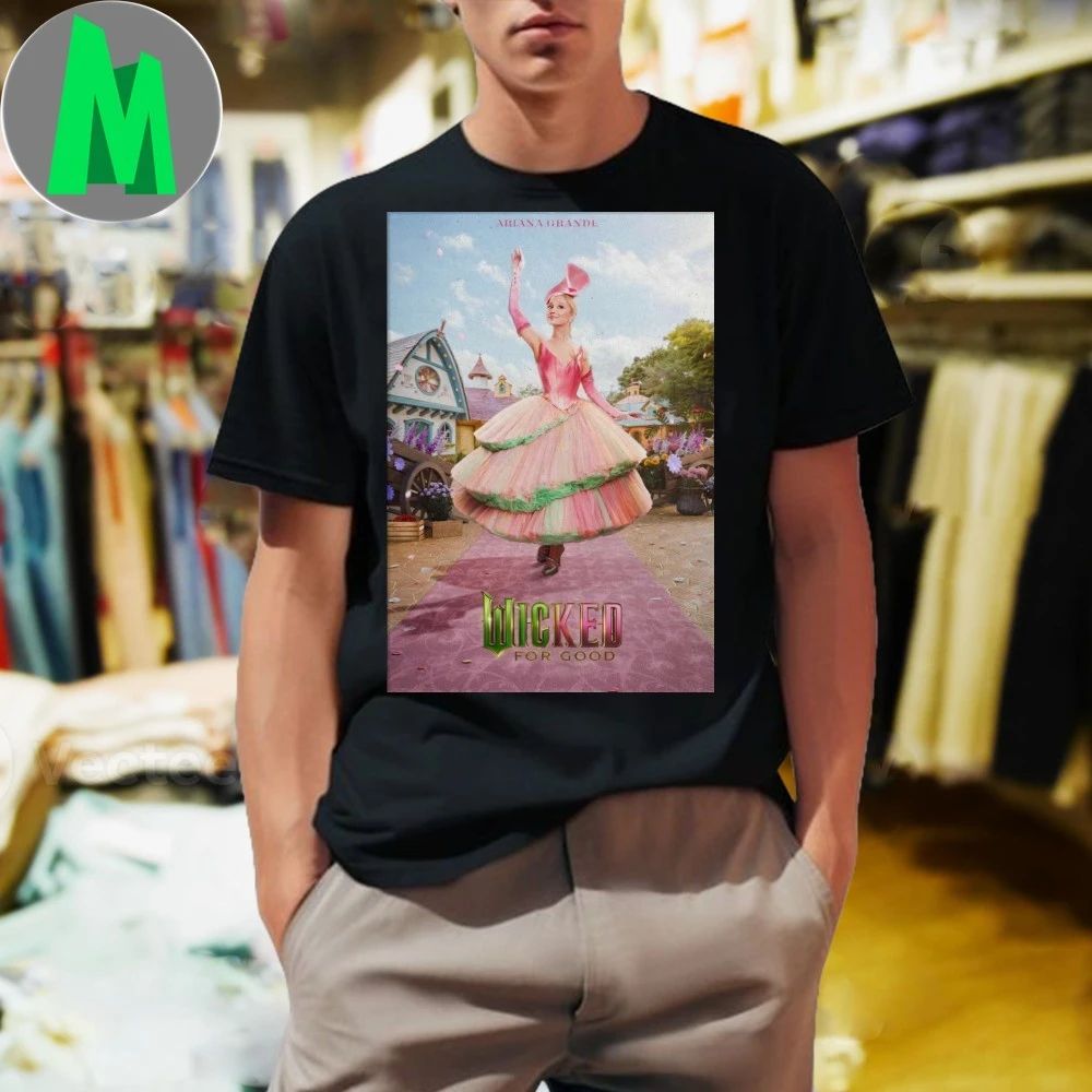 Wicked For Good Ariana Grande Poster - Adult & Kids T-Shirts, Sweatshirts & Hoodies apparel design preview 1