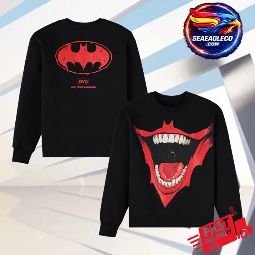 Octobers Very Own Bat Smile Crewneck Two Sided - Adult & Kids T-Shirts, Sweatshirts & Hoodies apparel design preview 1