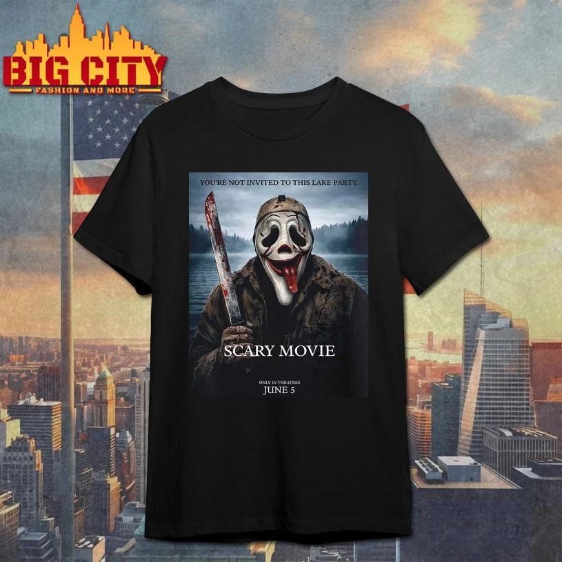 Scary Movie 6 Funny Michael Myers You're Not Invited - Adult & Kids T-Shirts, Sweatshirts & Hoodies apparel design preview 1