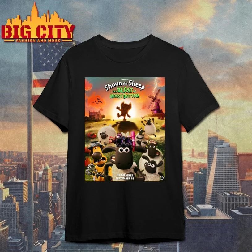 Shaun The Sheep Beast Of Mossy Bottom In Theaters - Adult & Kids T-Shirts, Sweatshirts & Hoodies apparel design preview 1
