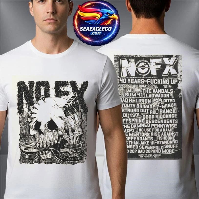 NOFX 40 Years of Fuckin' Up A Film By OG Two Sided - Adult & Kids T-Shirts, Sweatshirts & Hoodies apparel design preview 1