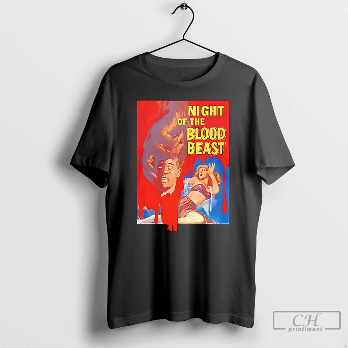 Classic Night Of The Blood Beast - Adult & Kids T-Shirts, Sweatshirts & Hoodies apparel design preview 1