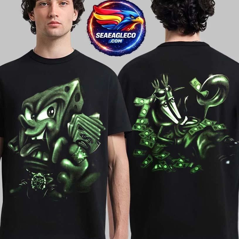 Travis Scott X Spongebob Mr Krabs Two Sided - Adult & Kids T-Shirts, Sweatshirts & Hoodies apparel design preview 1