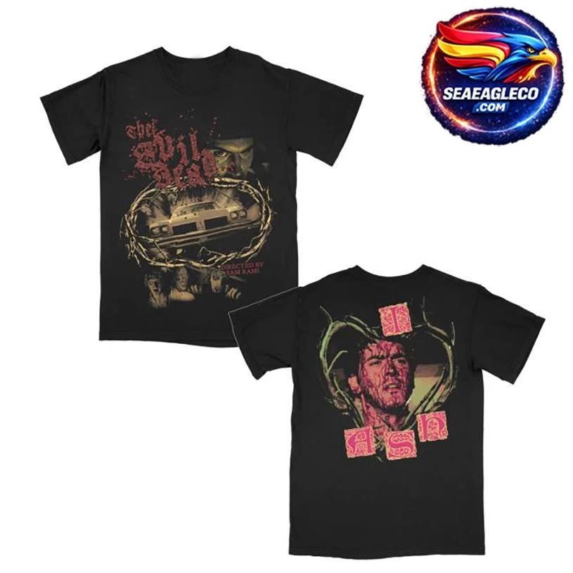 Graveyard Goods The Evil Dead 81 Oldsmobile Two Sided - Adult & Kids T-Shirts, Sweatshirts & Hoodies apparel design preview 1