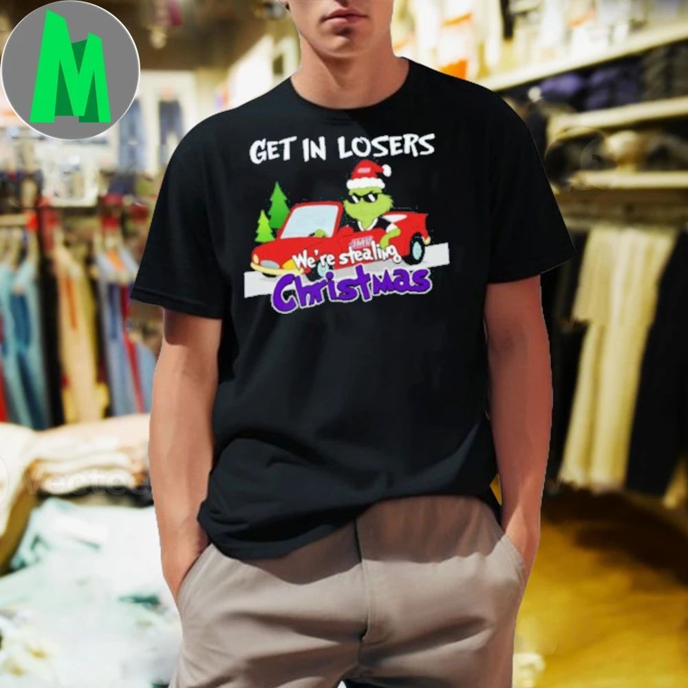 James Madison Dukes Grinch Christmas Get In Losers - Adult & Kids T-Shirts, Sweatshirts & Hoodies apparel design preview 1