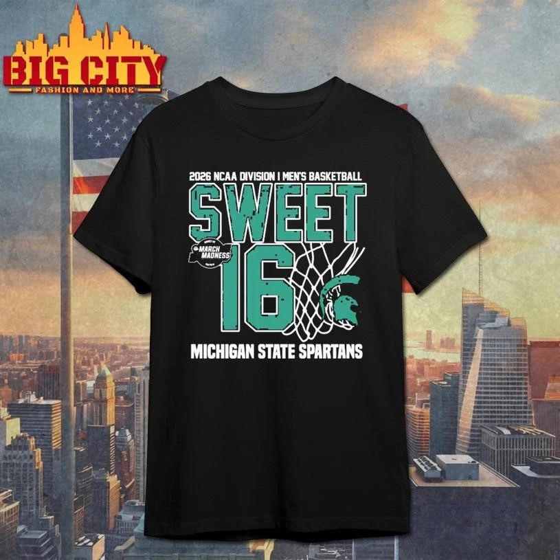Michigan State Spartans 2026 NCAA Division I Men's - Adult & Kids T-Shirts, Sweatshirts & Hoodies apparel design preview 1