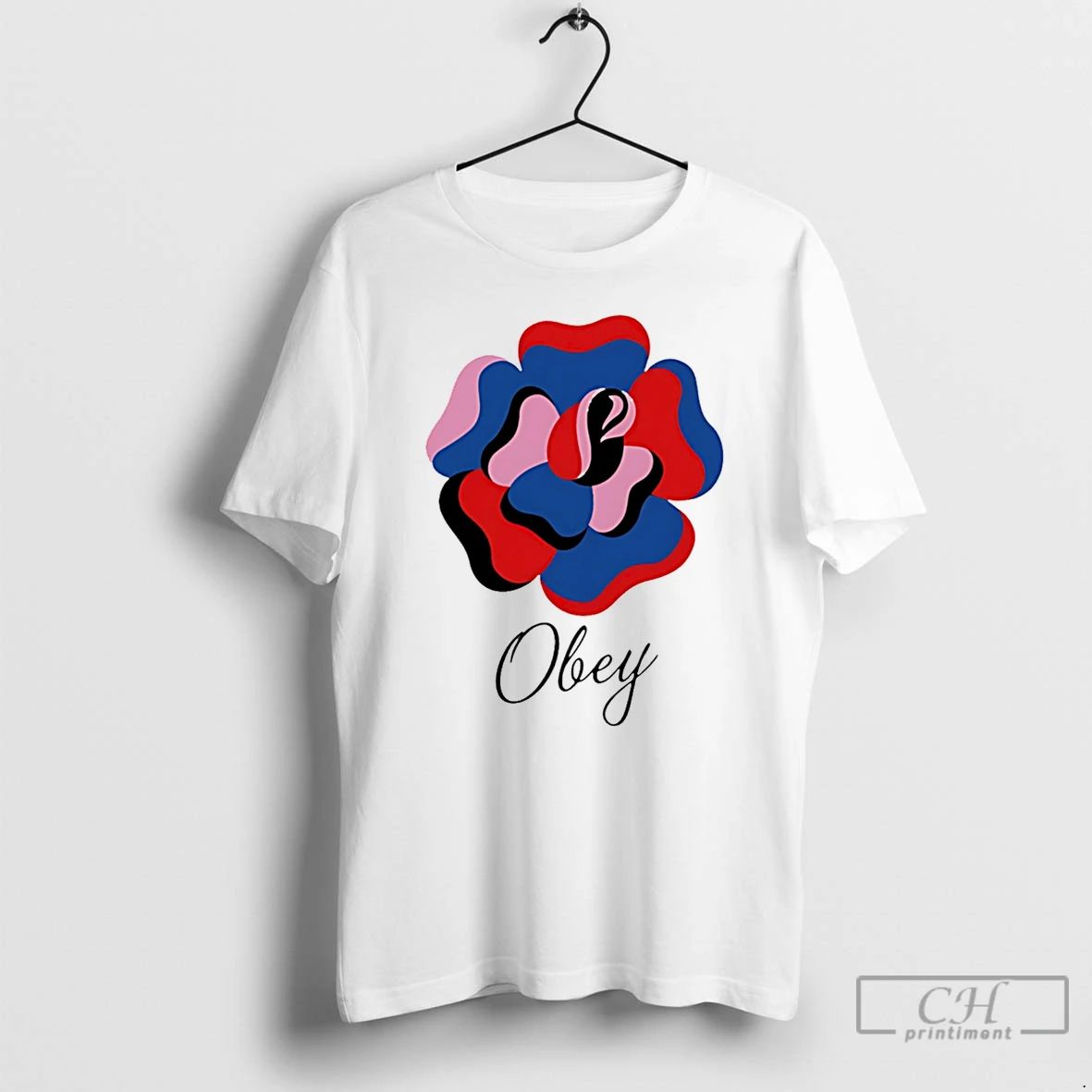Classic Obey Paper Rose - Adult & Kids T-Shirts, Sweatshirts & Hoodies apparel design preview 1