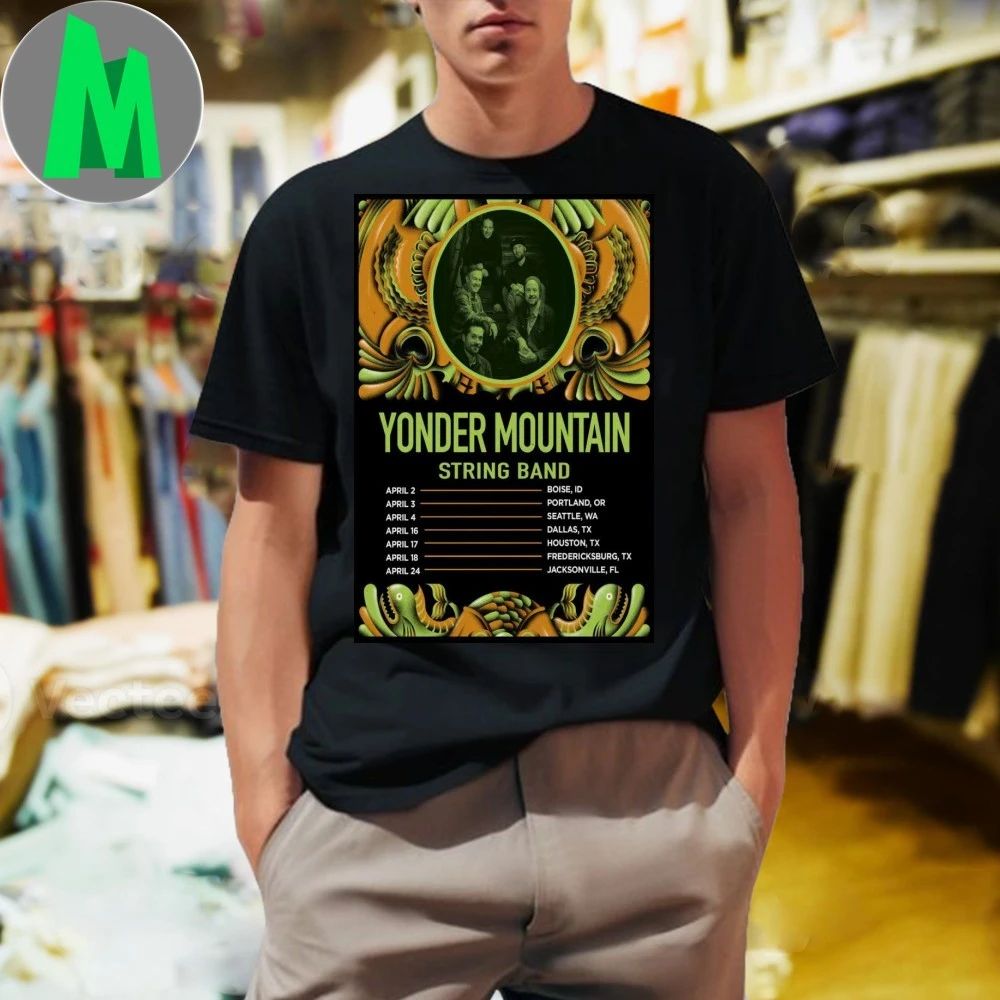 Yonder Mountain String Band Fall Tour 2026 Poster - Adult & Kids T-Shirts, Sweatshirts & Hoodies apparel design preview 1