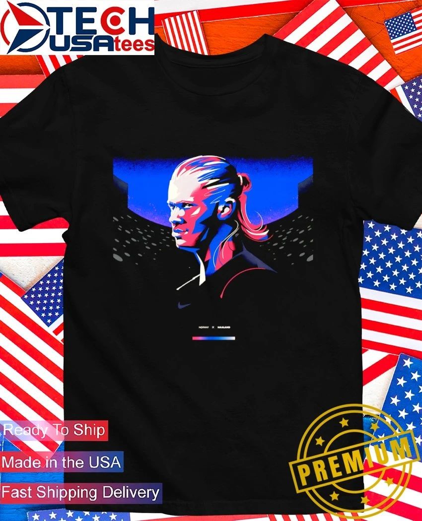 Erling Haaland Norway National Football Team World - Adult & Kids T-Shirts, Sweatshirts & Hoodies apparel design preview 1