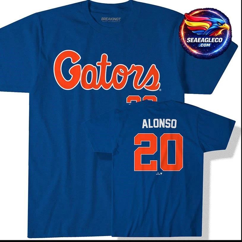 Florida Baseball Pete Alonso 20 Two Sided - Adult & Kids T-Shirts, Sweatshirts & Hoodies apparel design preview 1