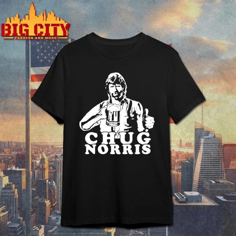 Chug Norris Cool Drinking Beer Graphic - Adult & Kids T-Shirts, Sweatshirts & Hoodies apparel design preview 1