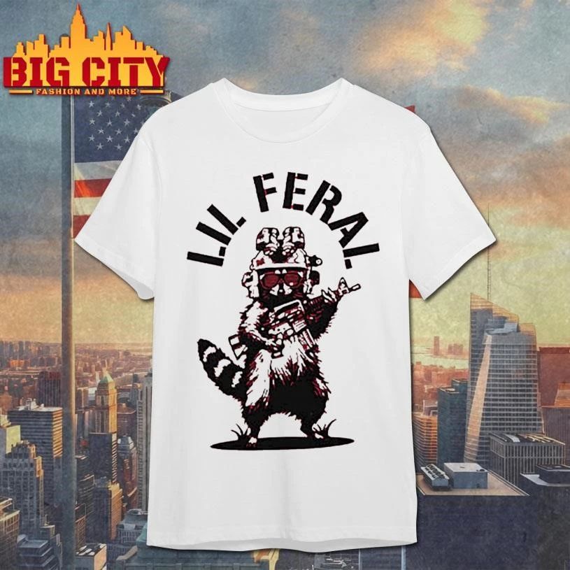 Lil Feral Raccoon Graphic - Adult & Kids T-Shirts, Sweatshirts & Hoodies apparel design preview 1