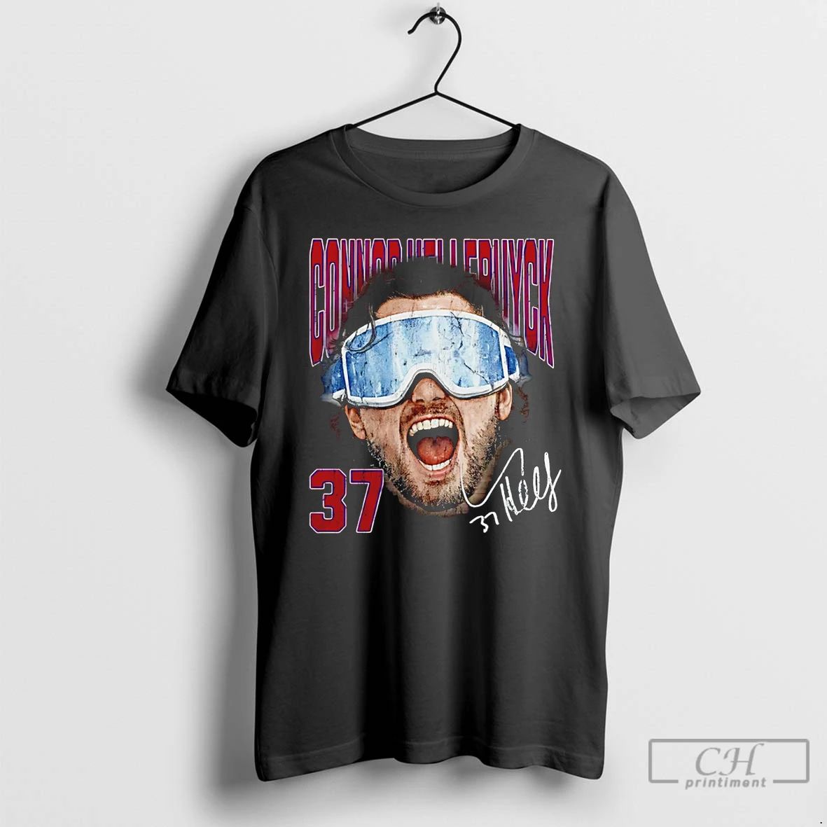 Classic Connor Hellebuyck Winnipeg Jets Goggles Big - Adult & Kids T-Shirts, Sweatshirts & Hoodies apparel design preview 1