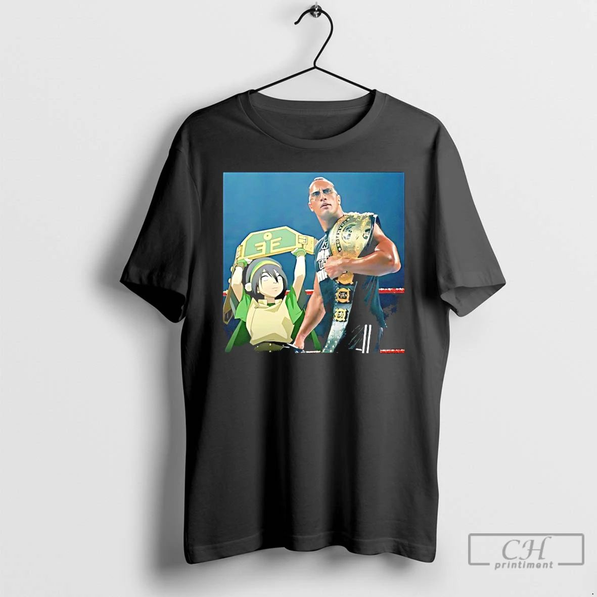 Classic Dwayne Johnson X Toph Beifong The Boulder - Adult & Kids T-Shirts, Sweatshirts & Hoodies apparel design preview 1