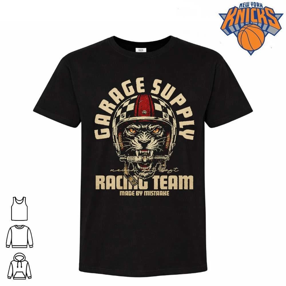 Garage Supply Racing Team Vintage Black Panther - Adult & Kids T-Shirts, Sweatshirts & Hoodies apparel design preview 1