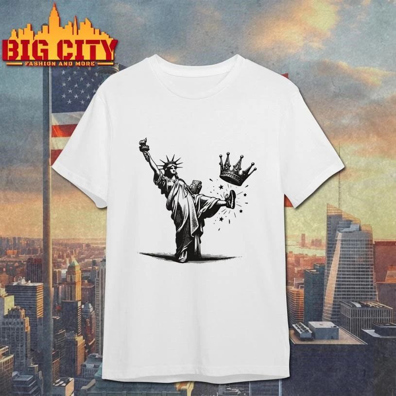 Statue of Liberty No King - Adult & Kids T-Shirts, Sweatshirts & Hoodies apparel design preview 1