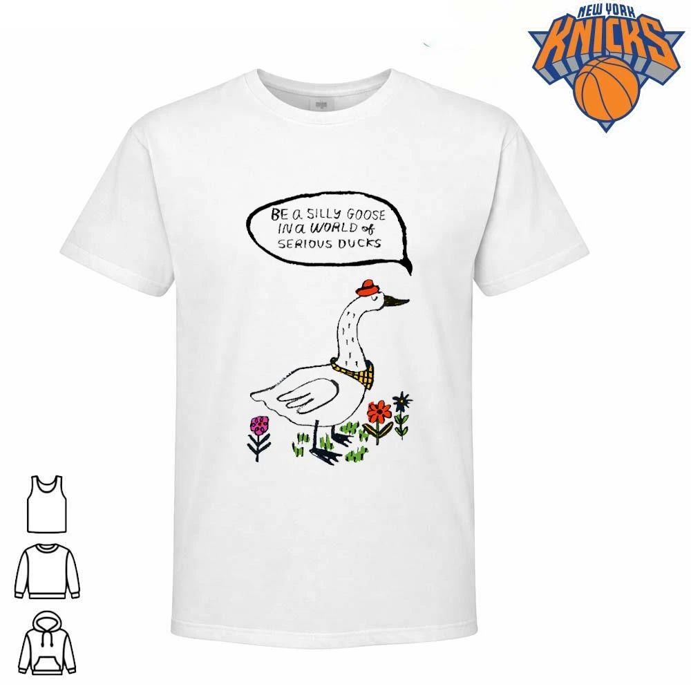Be A Silly Goose Minimalist Dapper Funny DUCKS Quote - Adult & Kids T-Shirts, Sweatshirts & Hoodies apparel design preview 1