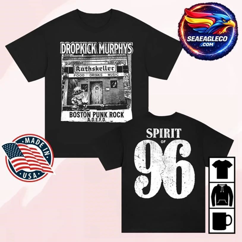Dropkick Murphys Rathskeller 96 Two Sided - Adult & Kids T-Shirts, Sweatshirts & Hoodies apparel design preview 1