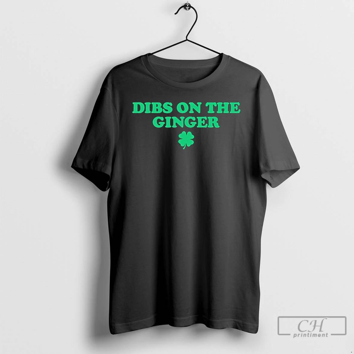 Classic St Patricks Day Dibs On The Ginger - Adult & Kids T-Shirts, Sweatshirts & Hoodies apparel design preview 1
