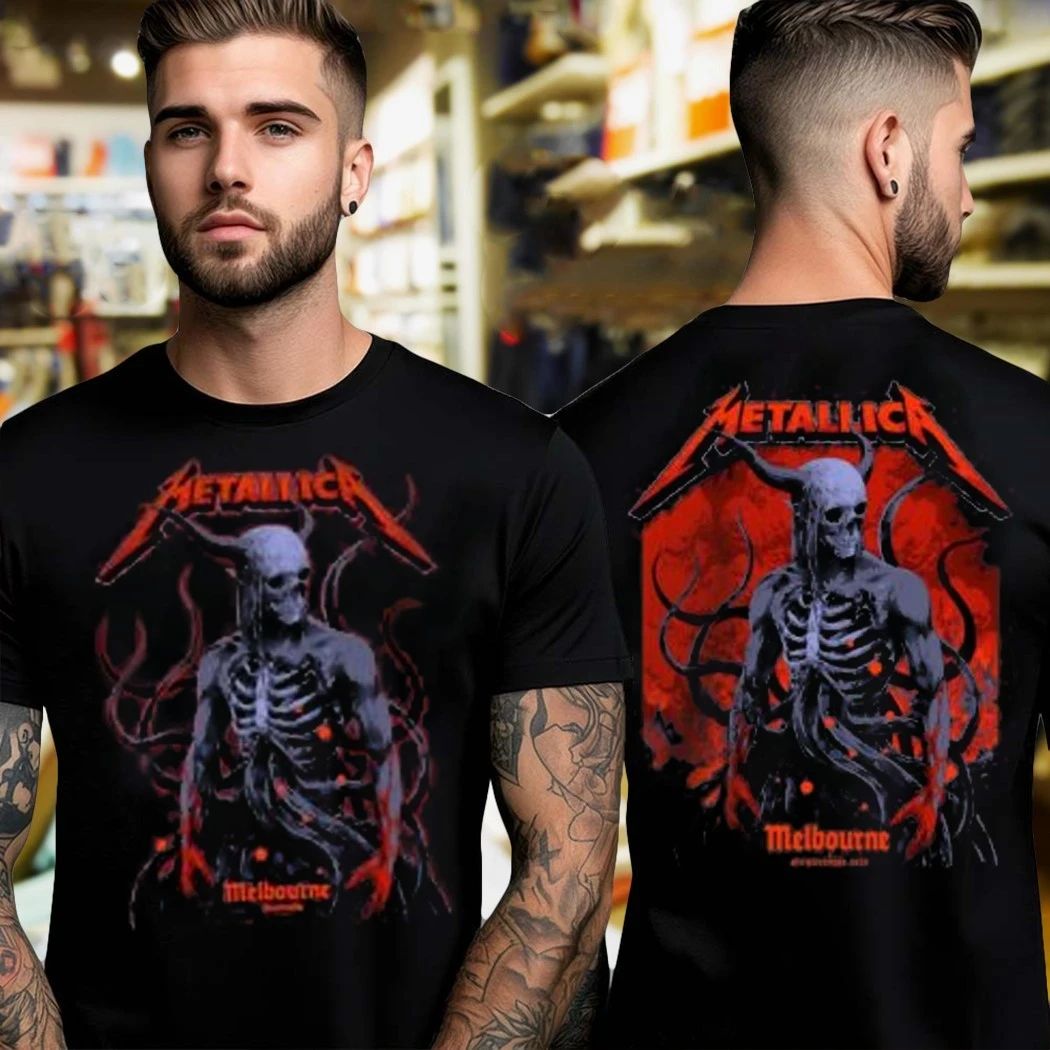 Metallica M72 Tour 2025 Melbourne, Australia November - Adult & Kids T-Shirts, Sweatshirts & Hoodies apparel design preview 1