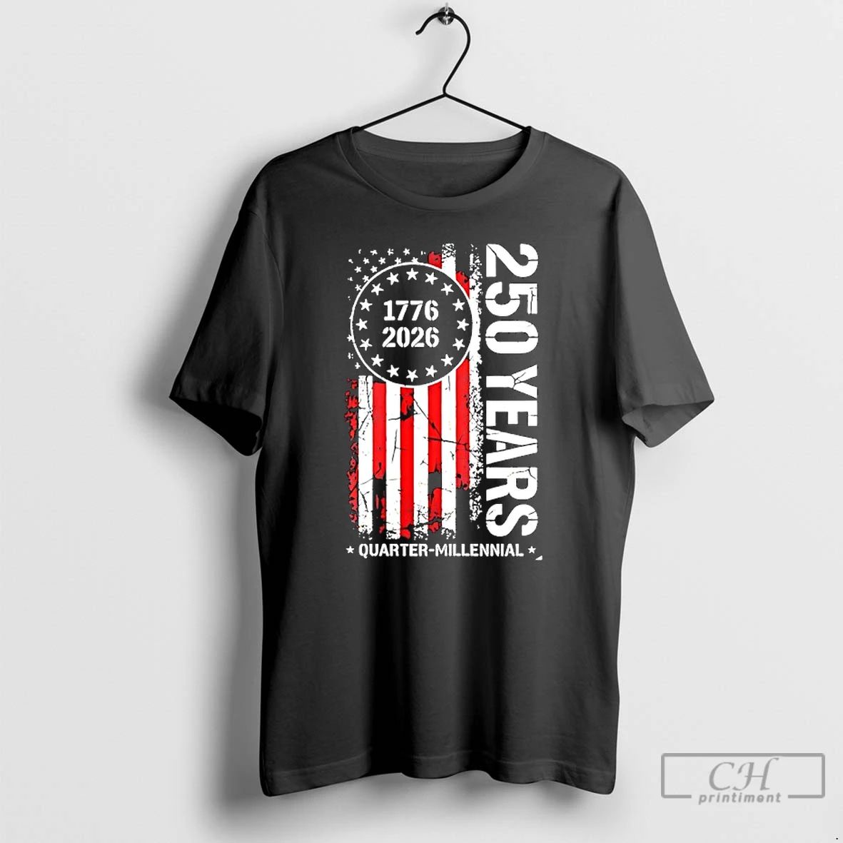 Classic Usa 250 Years Quarter Millennial 1776 2026 - Adult & Kids T-Shirts, Sweatshirts & Hoodies apparel design preview 1