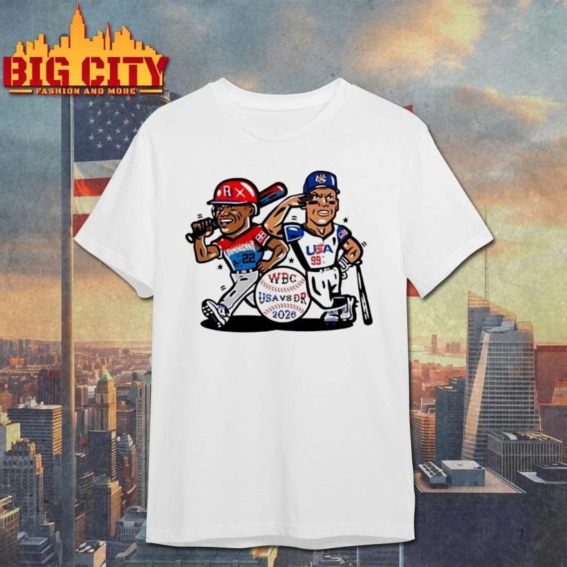Wbc Baseball Usa Vs Dr 2026 Dominicana 22 And 99 - Adult & Kids T-Shirts, Sweatshirts & Hoodies apparel design preview 1