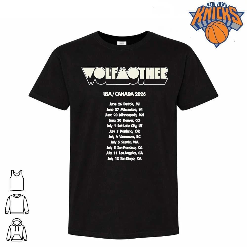 Wolfmother Tour 2026 USA Canada Concert Rock Band - Adult & Kids T-Shirts, Sweatshirts & Hoodies apparel design preview 1