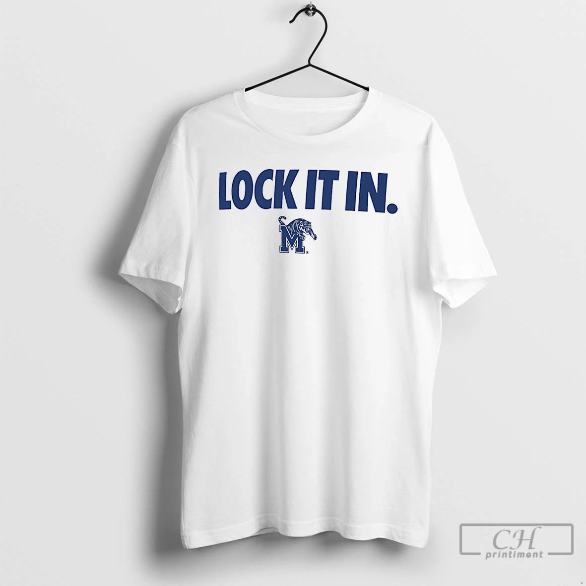 Classic Memphis Tigers Lock It In Logo - Adult & Kids T-Shirts, Sweatshirts & Hoodies apparel design preview 1