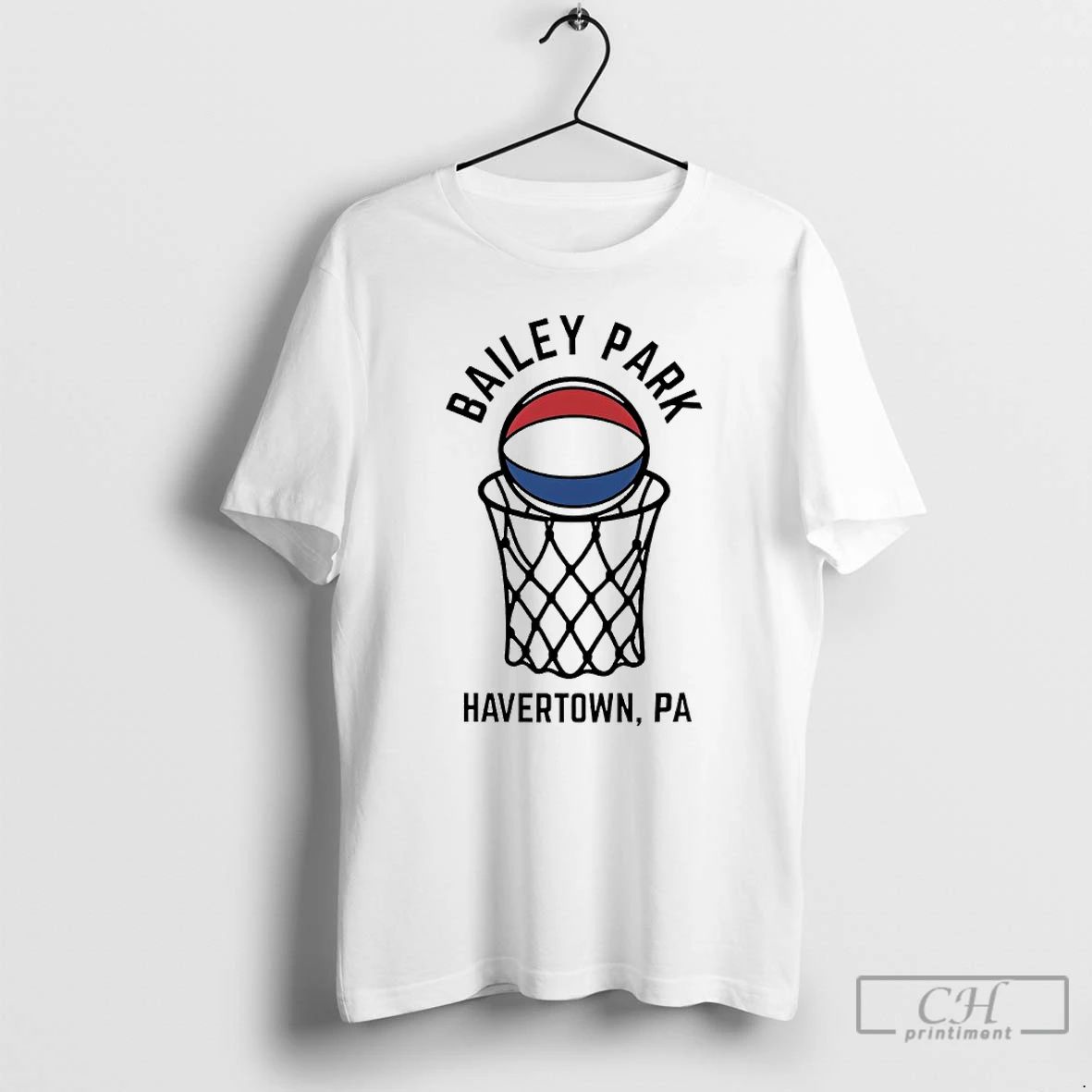 Classic Bailey Park Basketball Havertown Pa - Adult & Kids T-Shirts, Sweatshirts & Hoodies apparel design preview 1