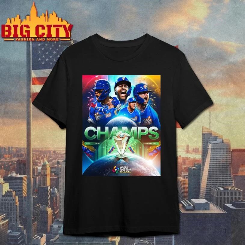 Congrats Venezuela Baseball Champions World Classic - Adult & Kids T-Shirts, Sweatshirts & Hoodies apparel design preview 1